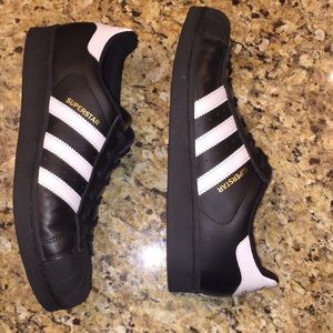 brand new black adidas superstar